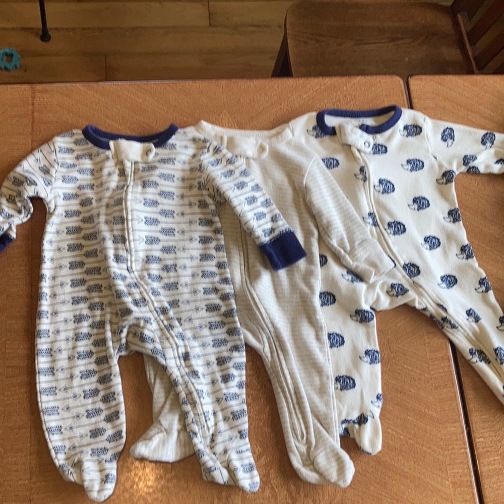 Bundle touched by nature 0-3 organic cotton footie